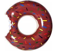 Bouée en forme de donut gonflable, pneus de piscine gonflables pour enfants et adolescents pour les fêtes de natation estivales (noir-120)