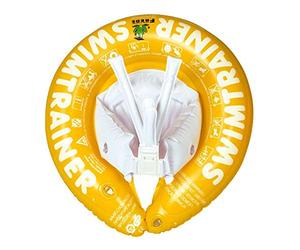 Bouée enfant - Bouée d'apprentissage - De 4 à 8 ans - Bouée certifiée sécurité - Bouée gonflable - Bouée d'entrainement pour enfant - Bouée sécurisée - Bouée jaune - SWIMTRAINER - Freds Swim Academy
