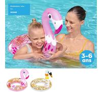 Bouée Flammant Rose Ou Cygne - 3-6ans - Modèle Aléatoire