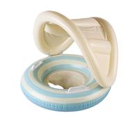 Bouée Flottante Enfant avec Parasol PVC pour De 1 À 4 Ans | Siège Stable Intégré Et Poignées Antidérapantes Toile Amovible Anti-UV Matériau Résistant Aux Perforations