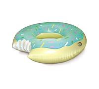 Bouée Géante Donuts, Matelas Gonflable Piscine, Bleu Menthe, 120 cm, Design Sprinkles