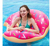 Bouée Gonflable,Anneau de Natation, Anneau de Natation Gonflable, Bouée Donut, Anneau de Natation Flottant, Materiale: PVC, Les aides à la natation les plus populaires pour l'été