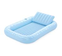 Bouée gonflable - Bestway - matelas de bronzage et piscine Sun-Kissed - 203 x 137 x 25,5 cm - avec oreiller