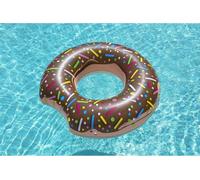 Bouée gonflable Donut avec morsure Bouée de piscine Jouets accessoires de bain Poolparty Donut géant 36118 , Couleur:marron