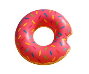 Bouée Gonflable Géante Forme Donut 105 cm Mulitcolore pour Enfants et Adultes Piscine ou Plage