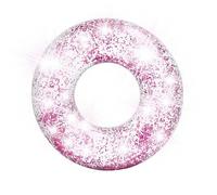 Bouée gonflable Intex brillante-Rose