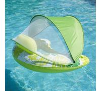Bouée Gonflable Piscine Adulte avec Auvent, 103x80cm Flotteur Piscine Gonflable avec Porte-Gobelet Et Poignées, Hamac d'eau, Fauteuil De Natation, Salon Flottant De Natation