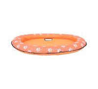 Bouée Gonflable pour Chien Pliable, Résistante aux Perforations, Orange | Pvc Double Couche, Bords Thermosoudés, Anneau Intégré et Sangle, pour Petits et Moyens Chiens