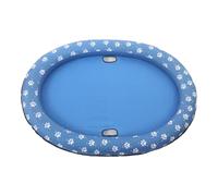 Bouée Gonflable pour Chiens 140x96x15cm, PVC Double Couche | Bords Relevés, Texture Antidérapante en Relief, Support Stable, pour Lacs et Voyages, Bleu