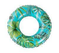 Bouée Gonflable pour Piscine,grand tube à motif de tropicales haute densité | Bouée Ronde Jouet Gonflable pour Piscine | Pour Femmes Hommes Adultes Été Baignade Fête Extérieur Voyage Plage Lac Rivière