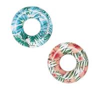 Bouée Gonflable Style Tropical - Bestway - Tropical Palms - Diamètre 119 Cm - Pour Enfant - Garantie 2 Ans