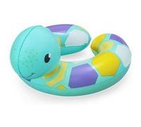 Bouee gonflable tortue 50x52cm 30kg max - bouee tete animal piscine - enfant 3/6 ans - set jeu eau natation et carte animaux