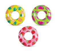 Bouée Intex Fruits Tropicaux Avec Poignées Assorties