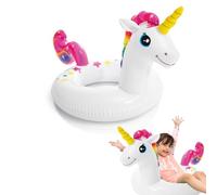 Bouée Licorne Enfant 58cm pour 2-6 Ans, Gonflable Inflateable pour Piscine, Bouée Gonflable de Tube, Anneau de Natation, Radeau Gonflable, Décoration pour Fête de Plage Partie Jeux Vacances