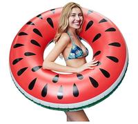Bouée Pastèque 120 Cm Ou Pastèque Gonflable en Forme. Bouée Piscine Adulte. Design Gonflable Et Résistant, Offre du Plaisir Aux Adultes À La Plage Ou À La Piscine.