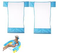 Bouee Piscine Adulte 2 Pièces, Siège d'eau pour Piscine, Matela Piscine Gonflable, Hamac Gonflable Piscine, Matela Filet Piscine (Kein Bâton De Mousse)
