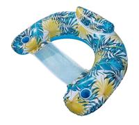 Bouee Piscine Adulte Fauteuil Gonflable Piscine avec Porte-gobelets Matelas Piscine Gonflable Hamac Gonflable Piscine Matelas Filet Piscine Transat Piscine Gonflables (A)
