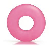 Bouée Piscine Anneau de Natation Enfant 6-12 Ans, PVC, Boué de Natation, Rose Fluorescent Bouée Gonflable de Tube, Flotteur de Natations pour Les Fêtes D'été sur La Plage et La Piscine