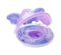 Bouée Piscine Enfant,Chaise Flottante Forme Papillon avec Protection Solaire Et Auvent De,Flotteur Piscine Enfant - Jeux estivaux en extérieur Jardin lac baignade