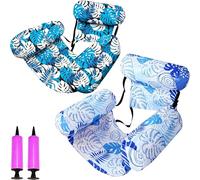 Bouée Piscine Matelas Gonflable Géant - 4 en 1 Hamac Flottant De Piscine pour Adultes Fauteuil Flottant avec Dossiers Confort Idéal pour Été, Plage Et Vacances, 76x40,5x61cm (U)