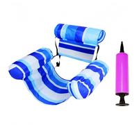 Bouée Piscine Matelas Gonflable Géant - Hamac De Piscine 4 en 1 pour Adultes Et Enfantses, Fauteuil Flottant avec Dossiers Confort, Idéal pour Été, Plage Et Vacances, 76x40,5x61cm (A)