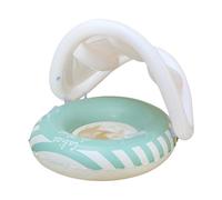 Bouée Piscine Siège Gonflable en Anneau avec Canopy