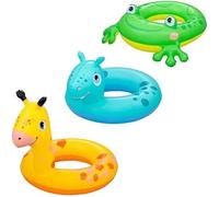 Bouée Pour Enfants - Bestway - Lil' Pal - 64 Cm X 61 Cm X 19,5 Cm - Vert - Bleu - Jaune
