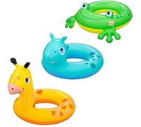 Bestway Bouée pour enfants Lil' Pal 64 x 61 x 19,5 cm Vert/Bleu/Jaune