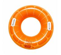 Bouée ronde gonflable - SIROCO - 80 cm - PVC robuste - Coloris aléatoire (orange/vert/violet) - Gonflage rapide
