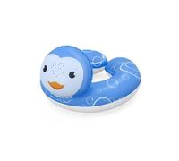 Bouee tete animal Pingouin, bleu 50x46cm - Bouee piscine enfant 3/6 ans - Gonflable, Flotteur, Anneau natation -