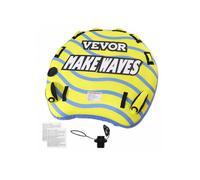 Bouée tractable gonflable pour bateau 1 à 3 passagers charge 231 kg ailerons pare-chocs et housse en nylon