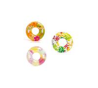 Bouée Transparente À Motifs Fleuris - 97 Cm