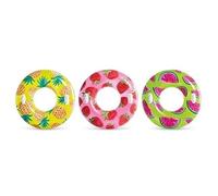 Bouée Tube Motif Fruit Intex 56261np - Vinyle - Ø107cm - Enfant 9 Ans+ - Coloris Aléatoire