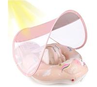 Bouée - ZHUODIKE - Bouée Bébé Enfant 3-36 Mois - Rose - Auvent amovible - SPF50+