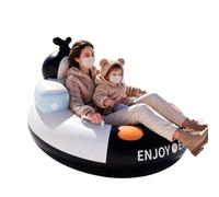 Bouées de Neige gonflables Luge Gonflable PVC À Dossier Design | Avec poignées, bouées de neige robustes pour adultes Pour le ski, sports nautiques, lac, piscine, plage, rivière, flottaison
