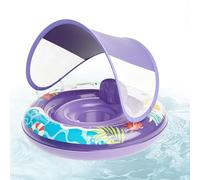 Bouées de Piscine pour - Anneau de Natation Gonflable avec Auvent Amovible - Bouées de Natation pour,pour Plage Rivière Fête d'Été et Activités de Jeu Extérieur Intérieur