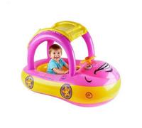 Bouées Enfant Piscine de Flottaison en Forme de Voiture avec Pare-pour
