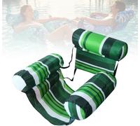 Bouées Gonflables Adultes Hamac Flottant Piscine Fauteuil De Natation Gonflable pour Piscine Bouées Gonflables avec Accoudoirs Chaises Longues Flottantes en Tissu Doux pour Fêtes/Été/Plage (I)