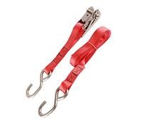 Bouettes à cliquet de Service Inchap de 25 mm de Large 3 mètres 118 Pouces Polyester à l'épreuve Rouge et 304 en Acier Inoxydable avec 800 kg 1763 LB Force de Traction pour Le