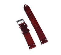 Bouettes en Cuir de Cire d'huile 20 mm 22 mm Bande de Montre Vintage Noire Bleu Marron Vert café Accessoires