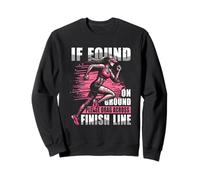 Boueux amusant si trouvé sur le sol, veuillez le faire glisser sur la ligne d'arrivée Sweatshirt