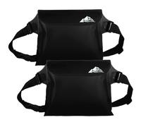 BOUFEIDA Lot de 2 sacs étanches IPX8 Drybag avec bande réglable pour protéger votre téléphone/argent/carte/clés, pour la pêche, le rafting, la natation, les voyages en bateau, Noir , Noir