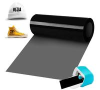 BOUFEIDA Smart Iron on pour Cri-cut Joy, 14 x 500cm Schwarz | PU Transfert Thermique Vinyle, Filmflexible pour Traceur Textiles à Repasser, Tissus, T-shirts