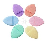 Bouffée D’Éponge 6 Pièces, Bouffée Démaquillante, Outil De Lavage Du Visage, Bouffée De Poudre Réutilisable, Outil De Nettoyage Du Visage, Éponge Nettoyante