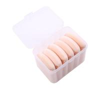 Bouffée De Poudre De Velours Triangulaire,Mini Éponge De Maquillage Pour Le Visage,Farine De Pizza,Outil De Maquillage Léger Lavable,Cosmétiques - Type Skin Color 6pcs
