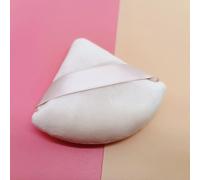 Bouffée De Poudre De Velours Triangulaire,Mini Éponge De Maquillage Pour Le Visage,Farine De Pizza,Outil De Maquillage Léger Lavable,Cosmétiques - Type White 1pc