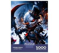 Bouffon maléfique des neiges 1000 Pièces Coffret Puzzle Voiturenaval Sinistre Puzzle Voitureton Premium - Seniors Passionnés, Concentration, Cadeau Maison Neuve Et Loisirs Indoor 38x26cm/1000pcs