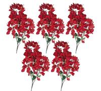 Bougainvilliers artificiels 5 pièces réalistes 38 6 pouces en soie fausses plantes de bougainvilliers décoratives fausses branches de bougainvilliers centres de table de mariage chemin de table d