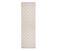bougari Corsica Tapis réversible pour l'intérieur et l'extérieur, Polypropylène, Gris crème., 80x250 cm