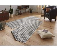 Bougari in- & Outdoor Nice Tapis réversible Gris/crème 80 x 350 cm